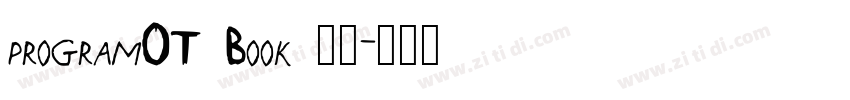 programOT Book 常规字体转换